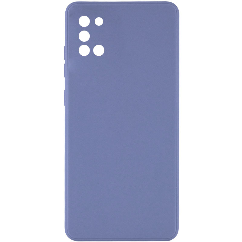 Силиконовый чехол Candy Full Camera для Samsung Galaxy A31 (Голубой / Mist blue)