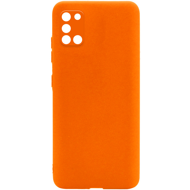 Силиконовый чехол Candy Full Camera для Samsung Galaxy A31 (Оранжевый / Orange)