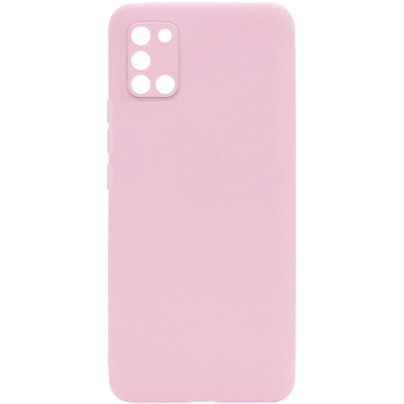 Силиконовый чехол Candy Full Camera для Samsung Galaxy A31 (Розовый / Pink Sand)