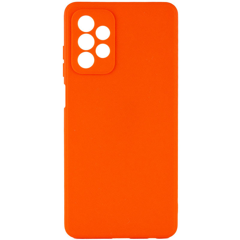 Силиконовый чехол Candy Full Camera для Samsung Galaxy A32 5G (Оранжевый / Orange)