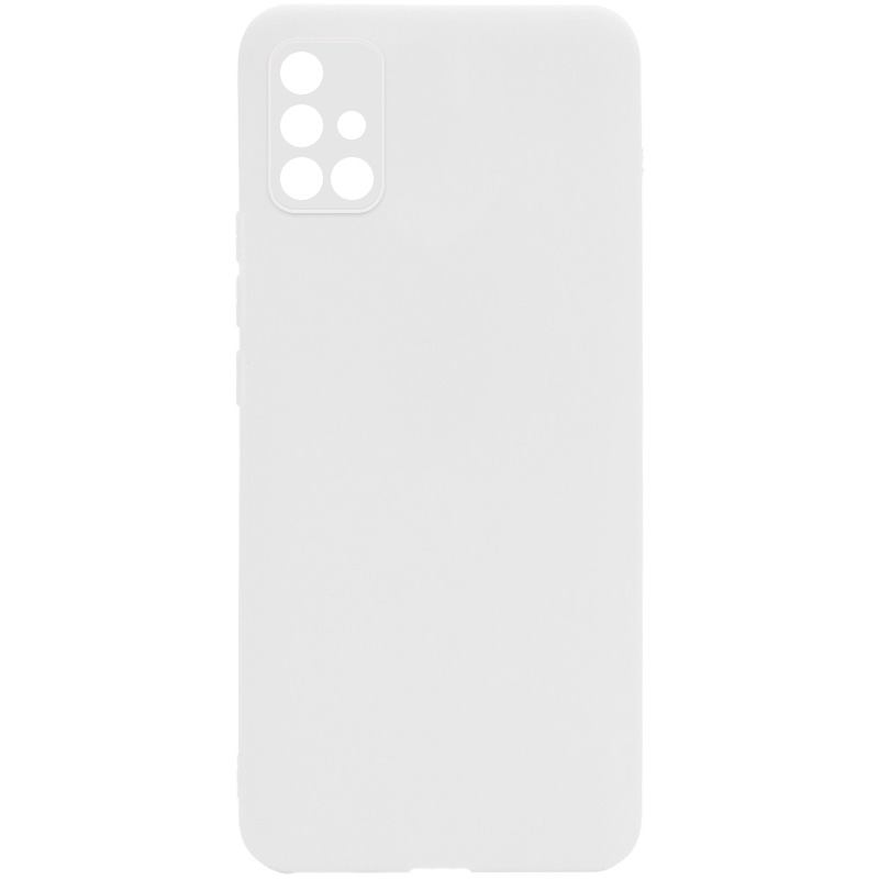 Силиконовый чехол Candy Full Camera для Samsung Galaxy A51 (Белый / White)