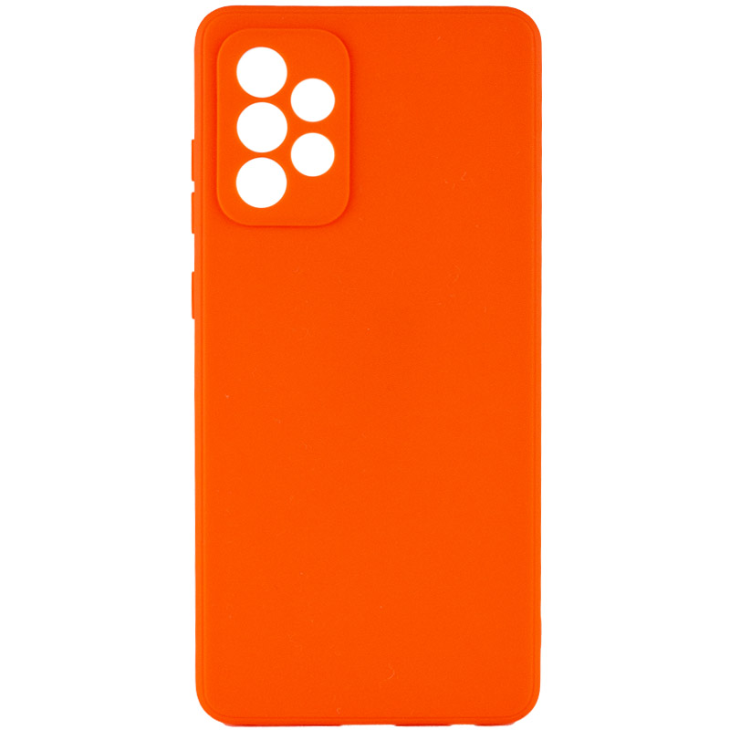 Силиконовый чехол Candy Full Camera для Samsung Galaxy A72 4G / A72 5G (Оранжевый / Orange)