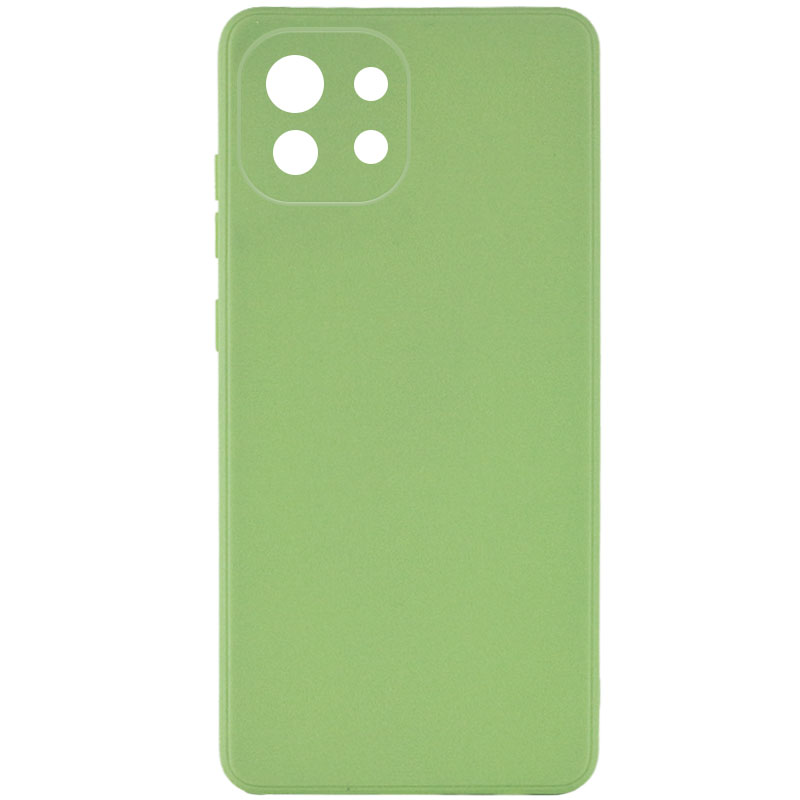 Силиконовый чехол Candy Full Camera для Xiaomi Mi 11 Lite (Фисташковый)