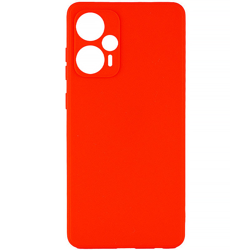 Силіконовий чохол Candy Full Camera для Xiaomi Poco F5 (Червоний / Red)