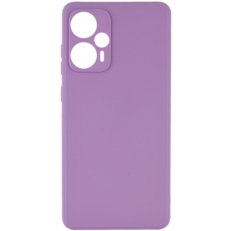 Силиконовый чехол Candy Full Camera для Xiaomi Poco F5 / Note 12 Turbo (Сиреневый / Dasheen)