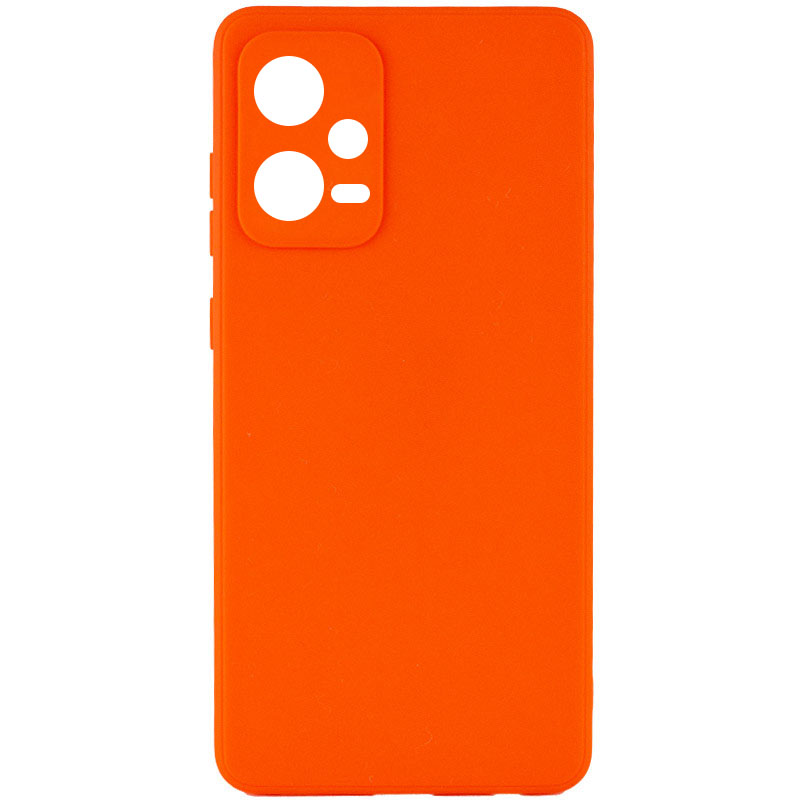 Силиконовый чехол Candy Full Camera для Xiaomi Poco X5 5G / Note 12 5G (Оранжевый / Orange)