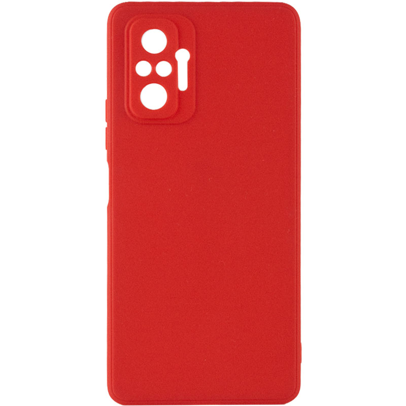 Силиконовый чехол Candy Full Camera для Xiaomi Redmi Note 10 Pro Max (Красный / Camellia)