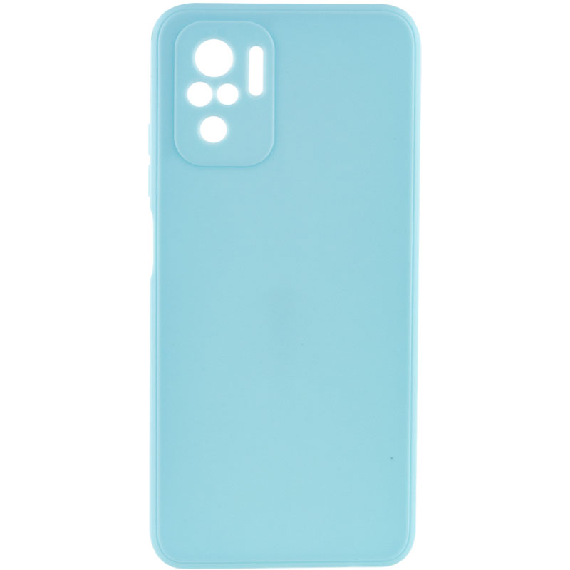 Силиконовый чехол Candy Full Camera для Xiaomi Redmi Note 10s (Бирюзовый / Turquoise)