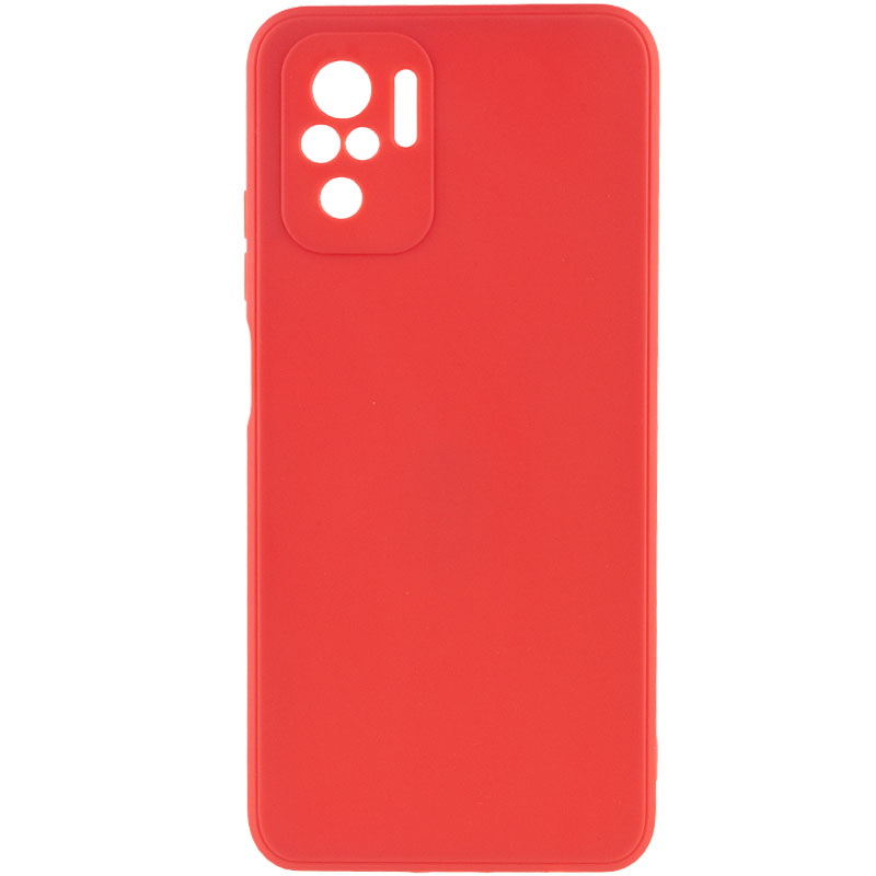 Силиконовый чехол Candy Full Camera для Xiaomi Redmi Note 10 / Note 10s (Красный / Camellia)