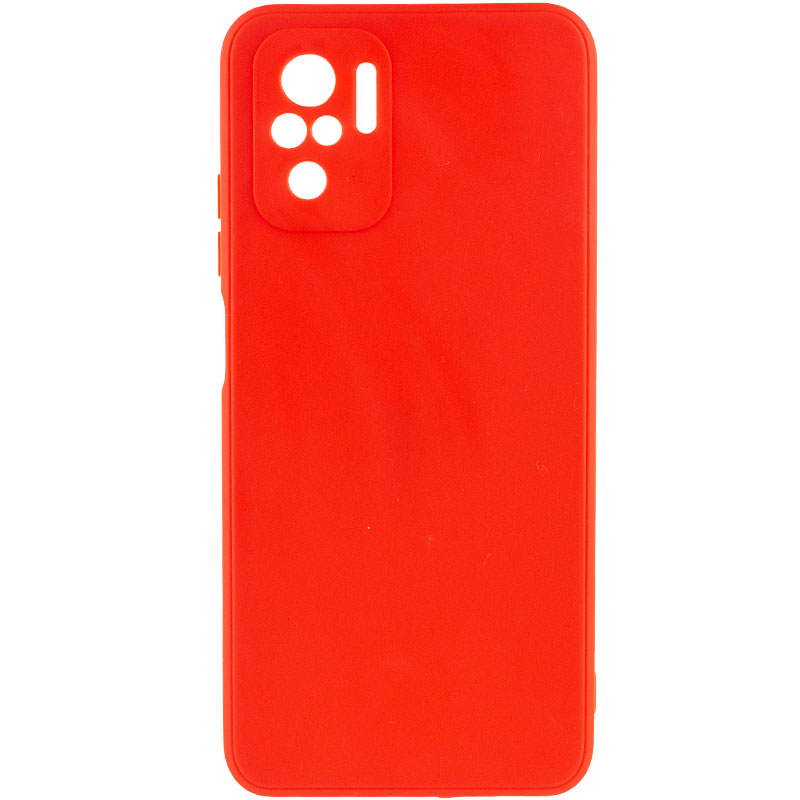 Силиконовый чехол Candy Full Camera для Xiaomi Redmi Note 10s (Красный / Red)