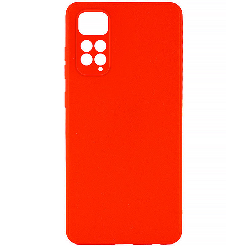Силиконовый чехол Candy Full Camera для Xiaomi Redmi Note 11S (Красный / Red)