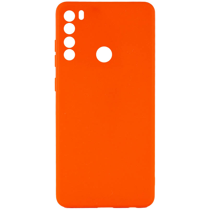 Силиконовый чехол Candy Full Camera для Xiaomi Redmi Note 8 (Оранжевый / Orange)