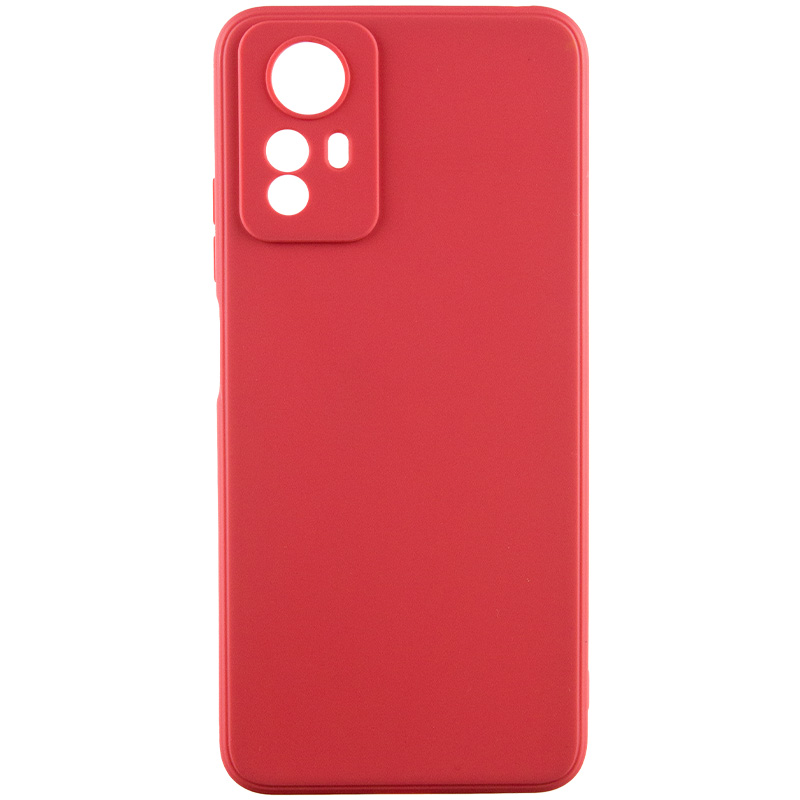 Силиконовый чехол Candy Full Camera для Xiaomi Redmi Note 12S (Красный / Camellia)