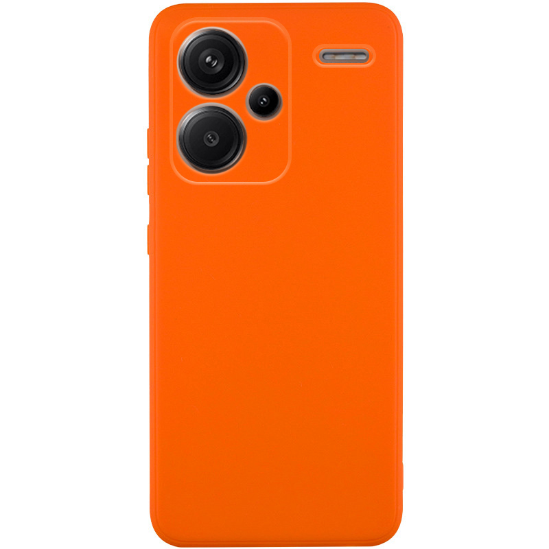 Силиконовый чехол Candy Full Camera для Xiaomi Redmi Note 13 Pro+ (Оранжевый / Orange)