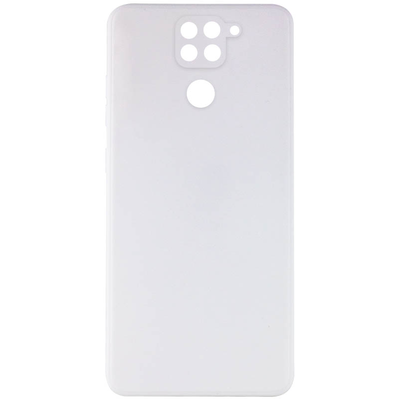 Силиконовый чехол Candy Full Camera для Xiaomi Redmi Note 9 / Redmi 10X (Белый / White)