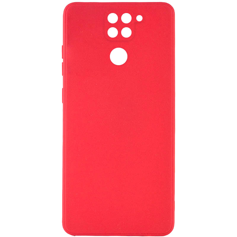Силиконовый чехол Candy Full Camera для Xiaomi Redmi Note 9 / Redmi 10X (Красный / Red)