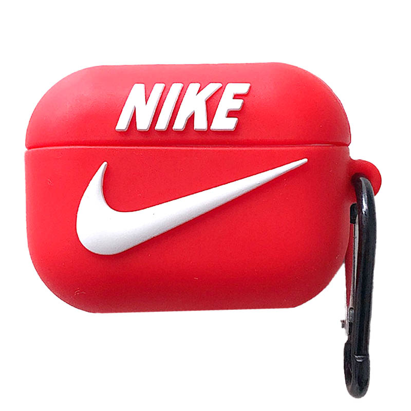 Силіконовий футляр Brand для навушників AirPods 3+ карабін (Nike Red)