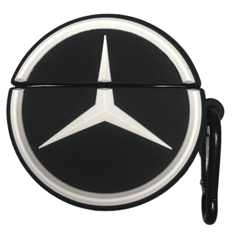 Силиконовый футляр Brand для наушников AirPods Pro + карабин (Mercedes)