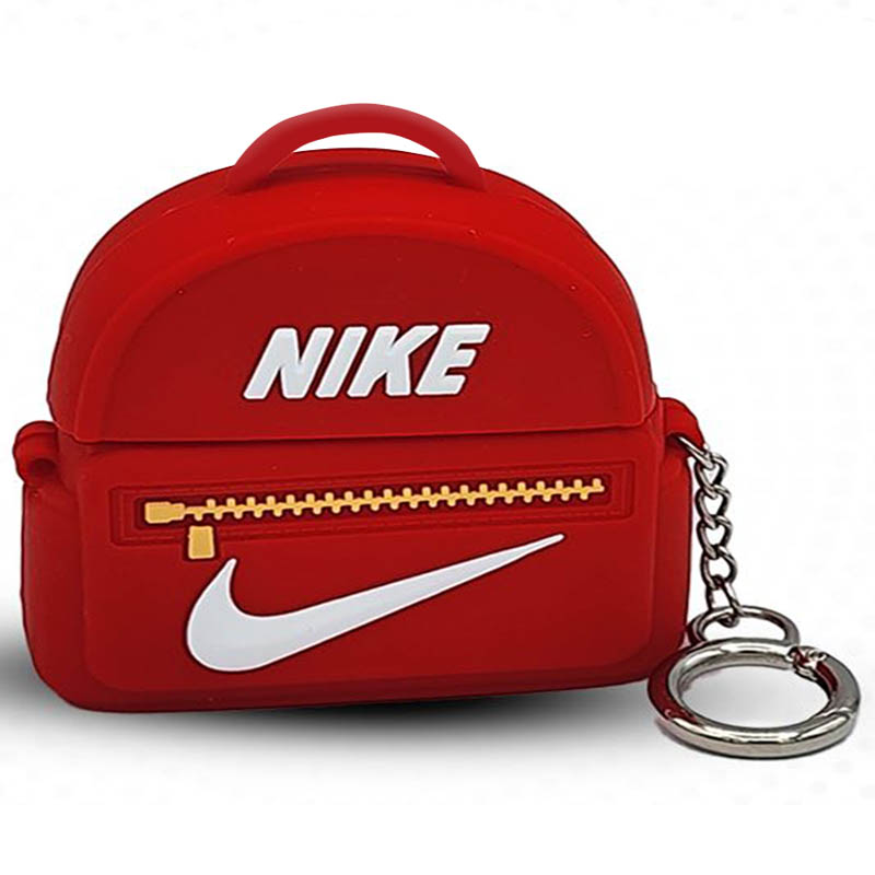 Силиконовый футляр Brand для наушников AirPods Pro + кольцо (Nike Bag Red)