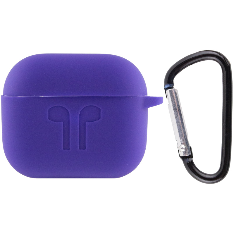 Силиконовый футляр для наушников AirPods 3 (Фиолетовый / Ultra Violet)