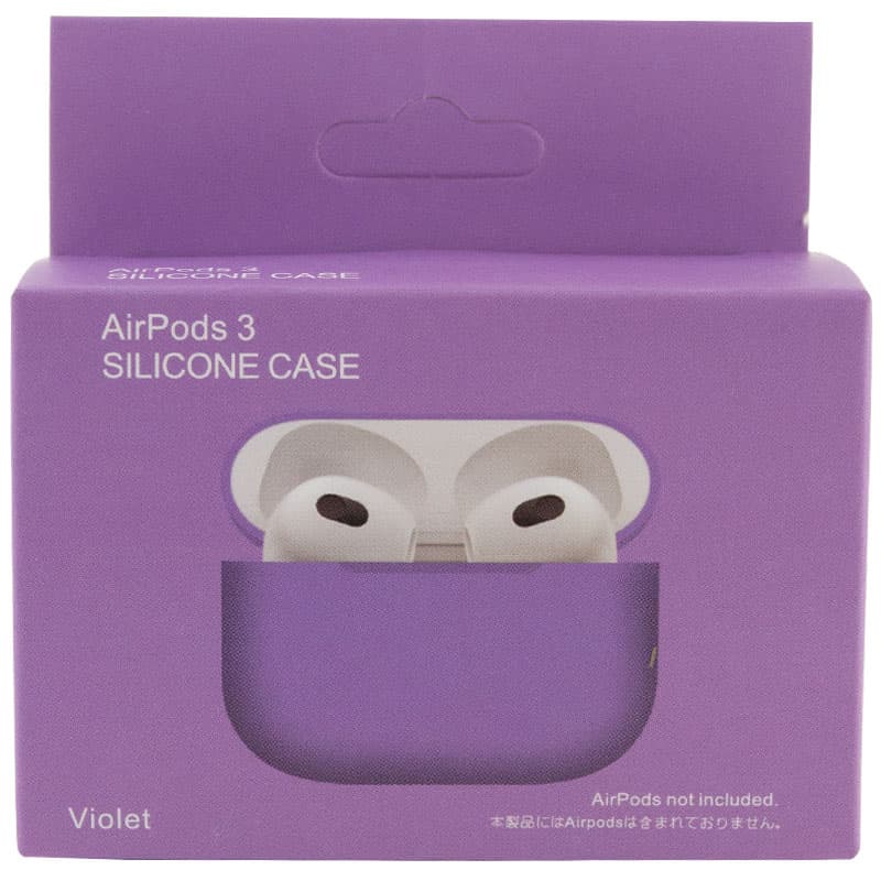 Силиконовый футляр для наушников AirPods 3 Фиолетовый / Violet в магазине onecase.com.ua