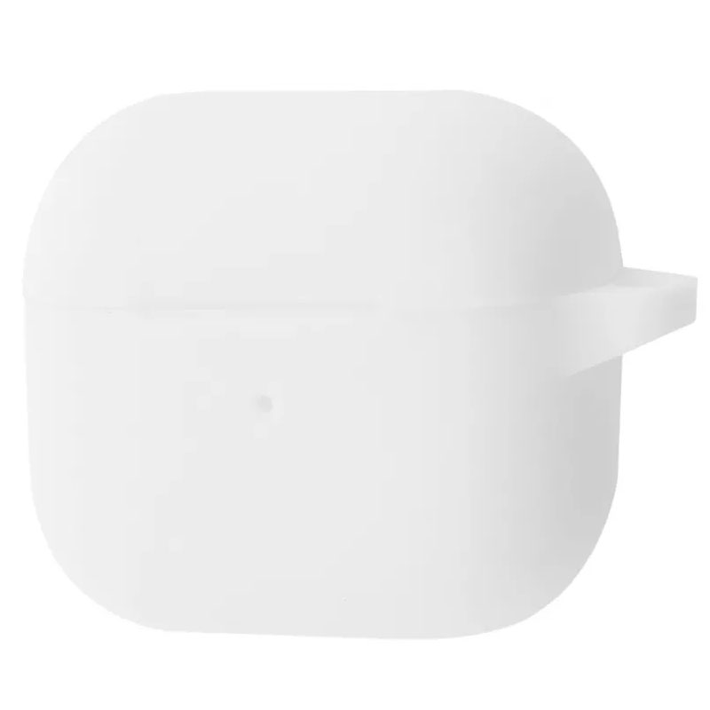 Силіконовий футляр New з карабіном для навушників AirPods 3 (Білий / White)
