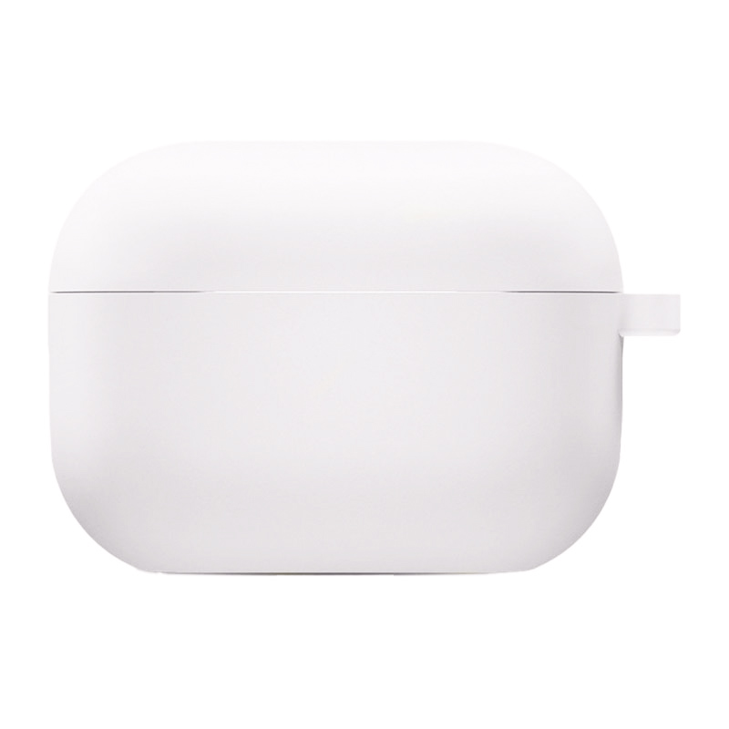 Силіконовий футляр з мікрофіброю для навушників Airpods Pro 2 (Білий / White)