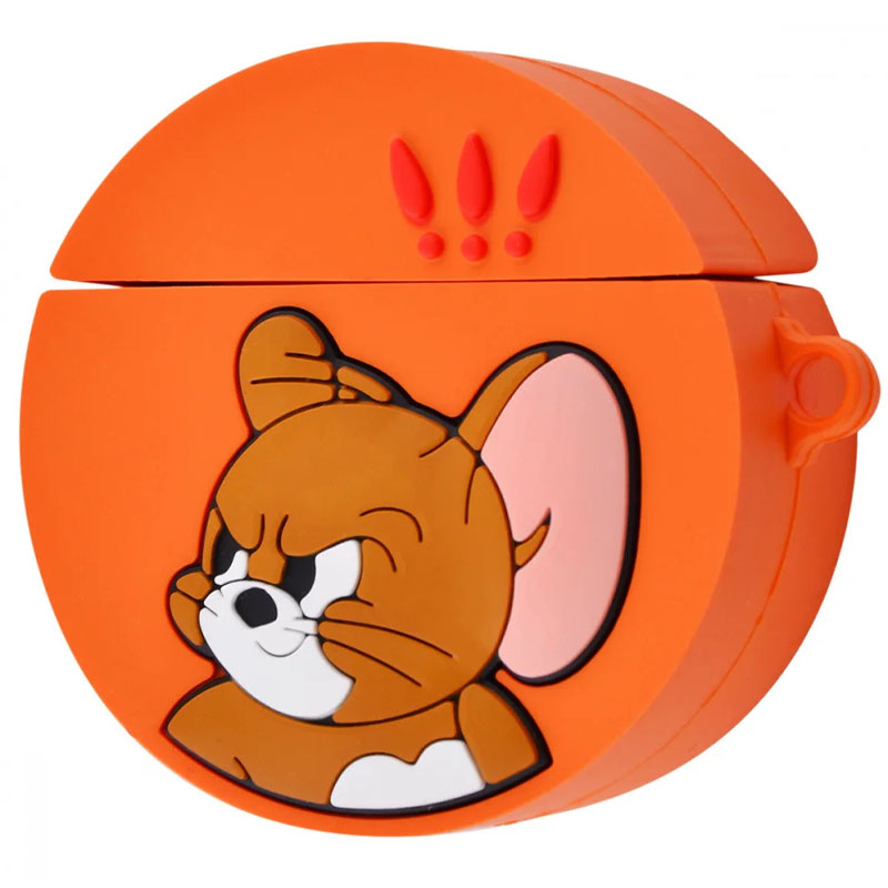 Силиконовый футляр Tom & Jerry series Ver.2 для наушников AirPods 1/2 (Jerry)