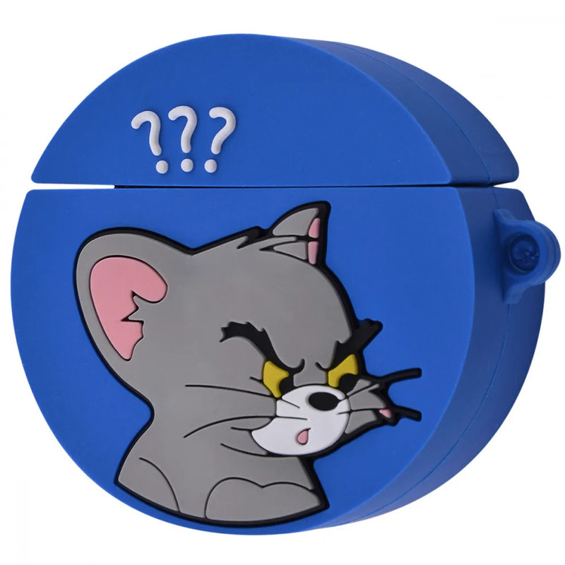 Силиконовый футляр Tom & Jerry series Ver.2 для наушников AirPods 1/2 (Tom)