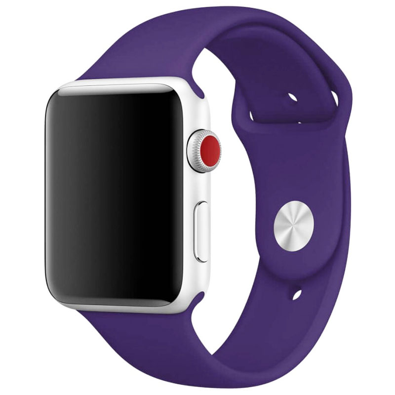 Силиконовый ремешок для Apple watch 42mm/44mm/45mm/49mm (Фиолетовый / Amethyst)