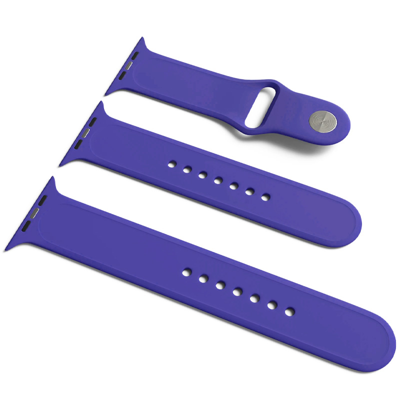 Силиконовый ремешок для Apple Watch Sport Band 38 / 40 / 41 (S/M & M/L) 3pcs (Фиолетовый / Ultra Violet)