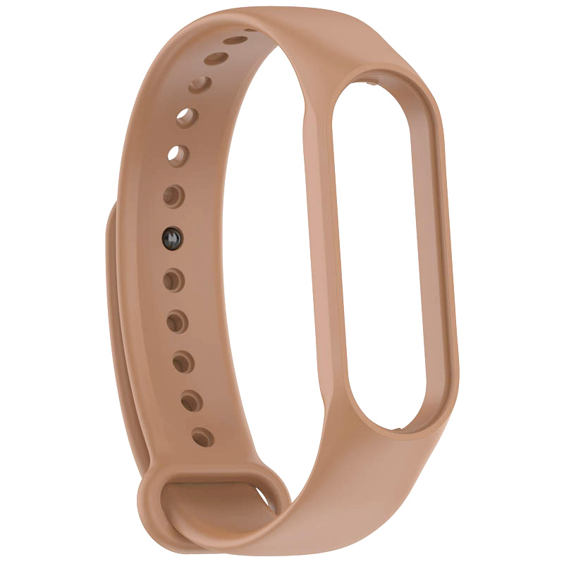 Силиконовый ремешок для Xiaomi Mi Band 3/4 (Коричневый / Light Brown)