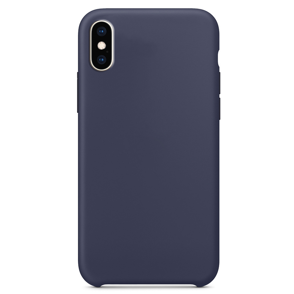 Чехол Silicone Case without Logo (AA) для Apple iPhone XS Max (6.5") (Синий / Midnight Blue)