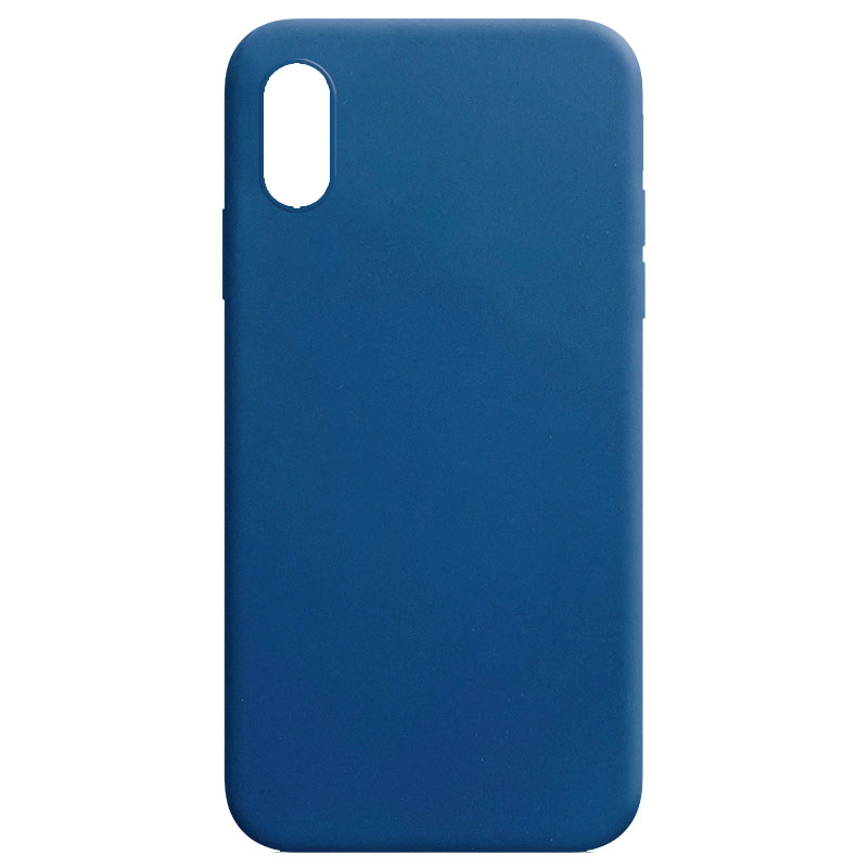 Силіконовий чохол Candy для Apple iPhone XR (6.1") (Синій)