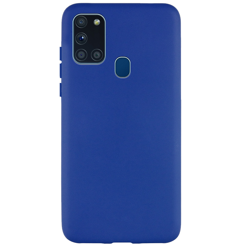 Силіконовий чохол Candy для Samsung Galaxy A21s (Синій)