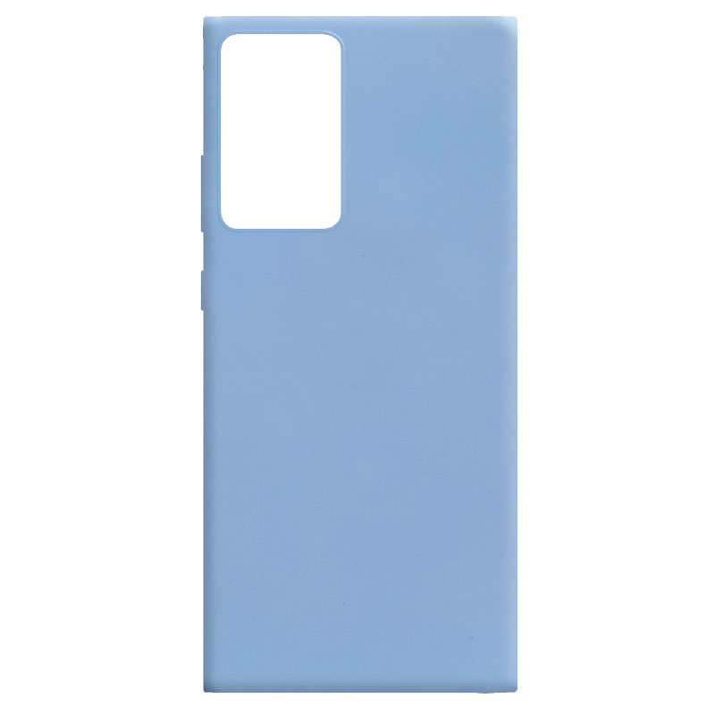 Силиконовый чехол Candy для Samsung Galaxy Note 20 Ultra (Голубой / Lilac Blue)
