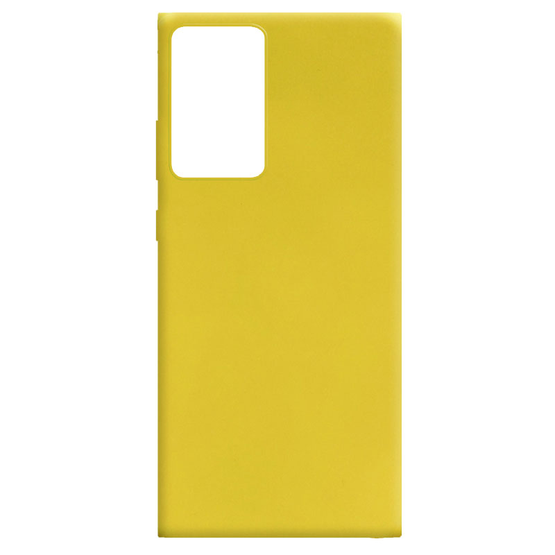 Силиконовый чехол Candy для Samsung Galaxy Note 20 Ultra (Желтый)