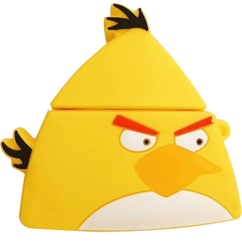 Силиконовый футляр Angry Birds series для наушников AirPods (Желтый)