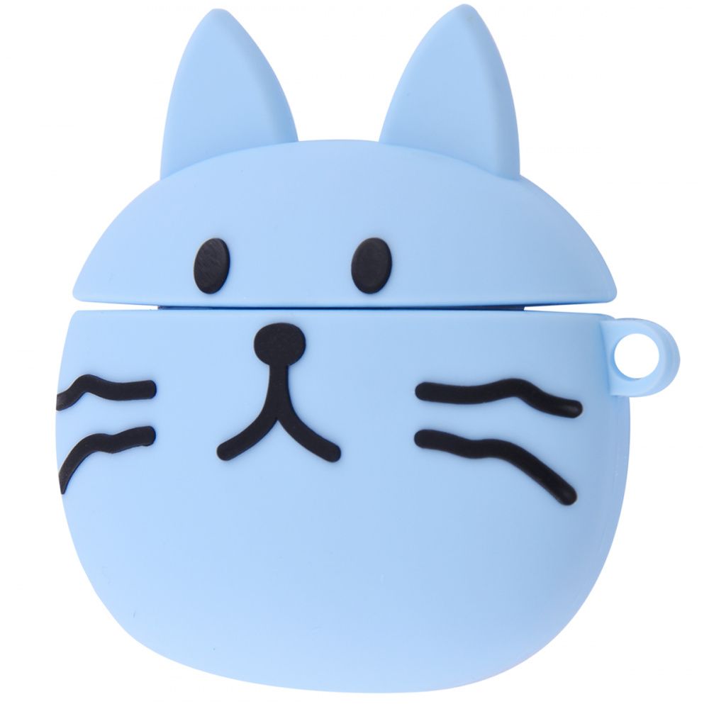 Силіконовий футляр Pretty Cats для навушників AirPods (Блакитний)