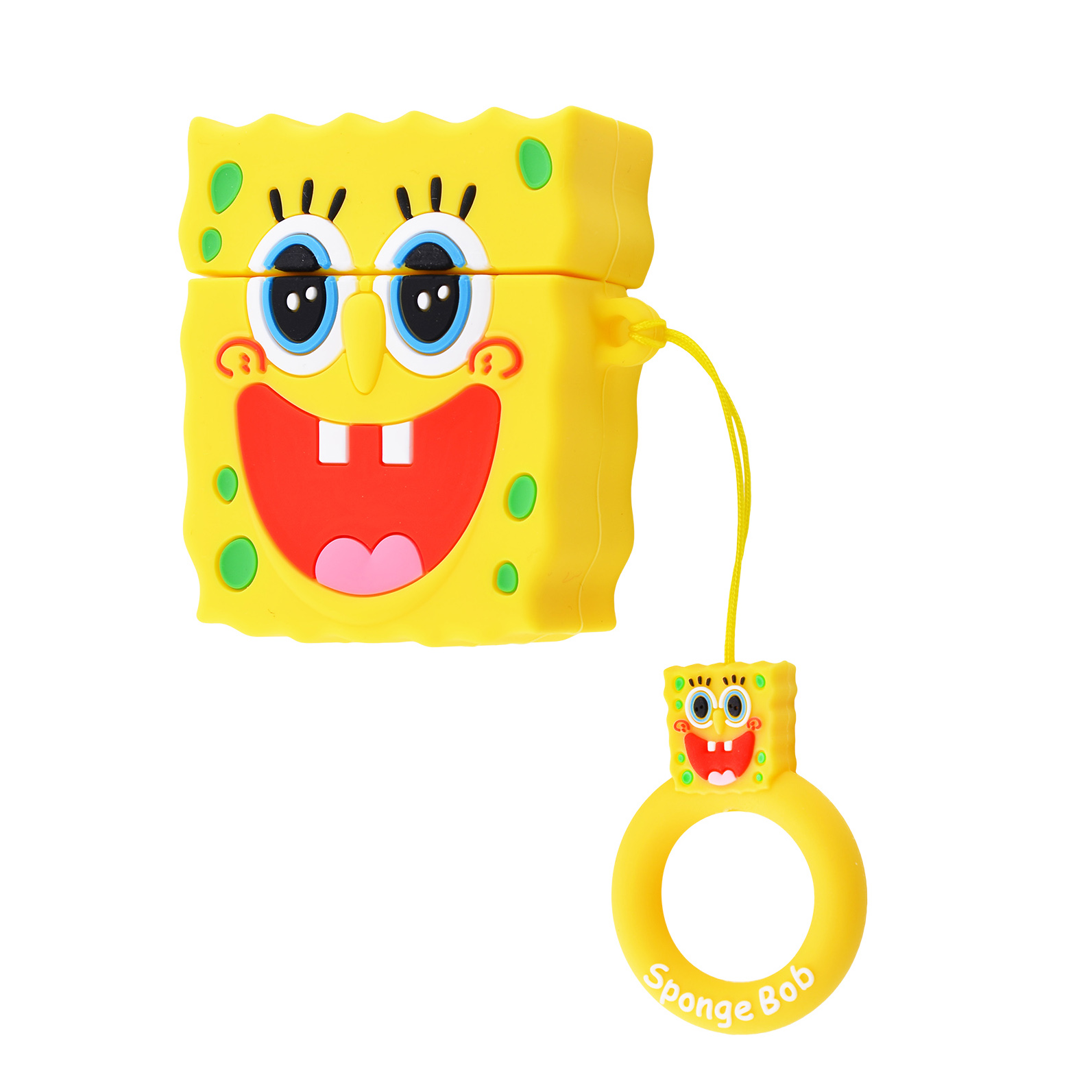 Силіконовий футляр SpongeBob series для навушників AirPods (Sponge Bob / жовтий)