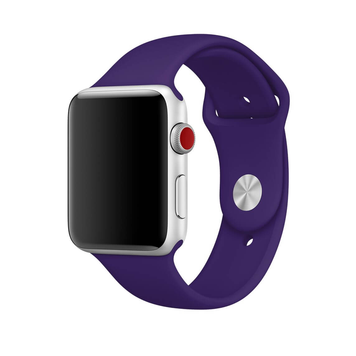 Силиконовый ремешок для Apple watch 38mm/40mm/41mm (Фиолетовый / Ultra Violet)