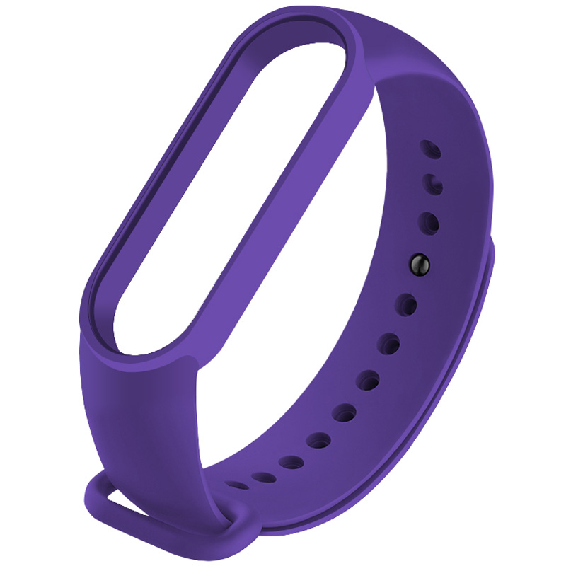 Силіконовий ремінець для Xiaomi Mi Band 5 (Фіолетовий / Purple)