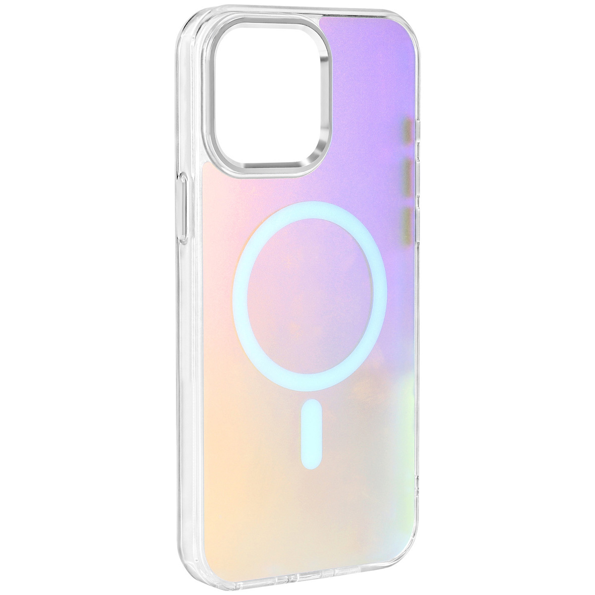 Чехол TPU Lunar Glow (MagFit) для Apple iPhone 14 Pro (6.1") (Silver White)