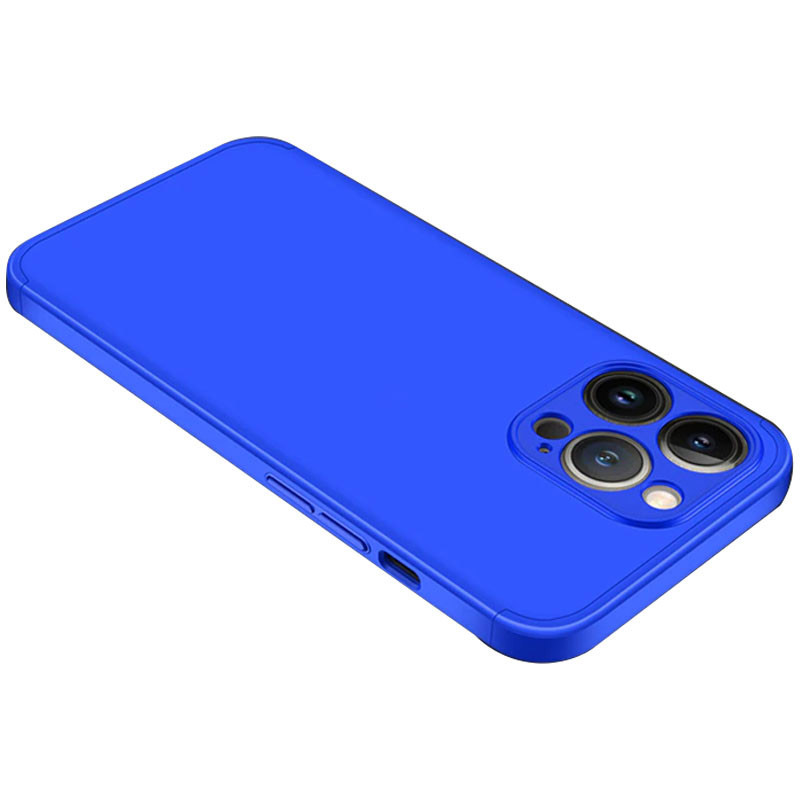 Пластикова накладка GKK LikGus 360 градусів (opp) для Apple iPhone 13 Pro (6.1") (Синій)