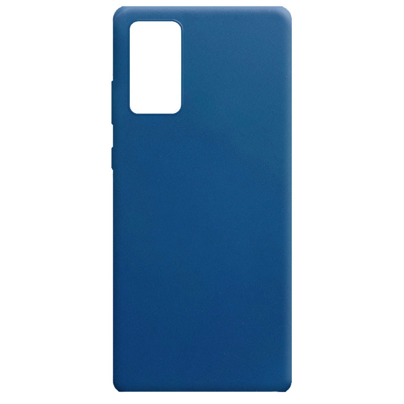 Силиконовый чехол Candy для Samsung Galaxy Note 20 (Синий)