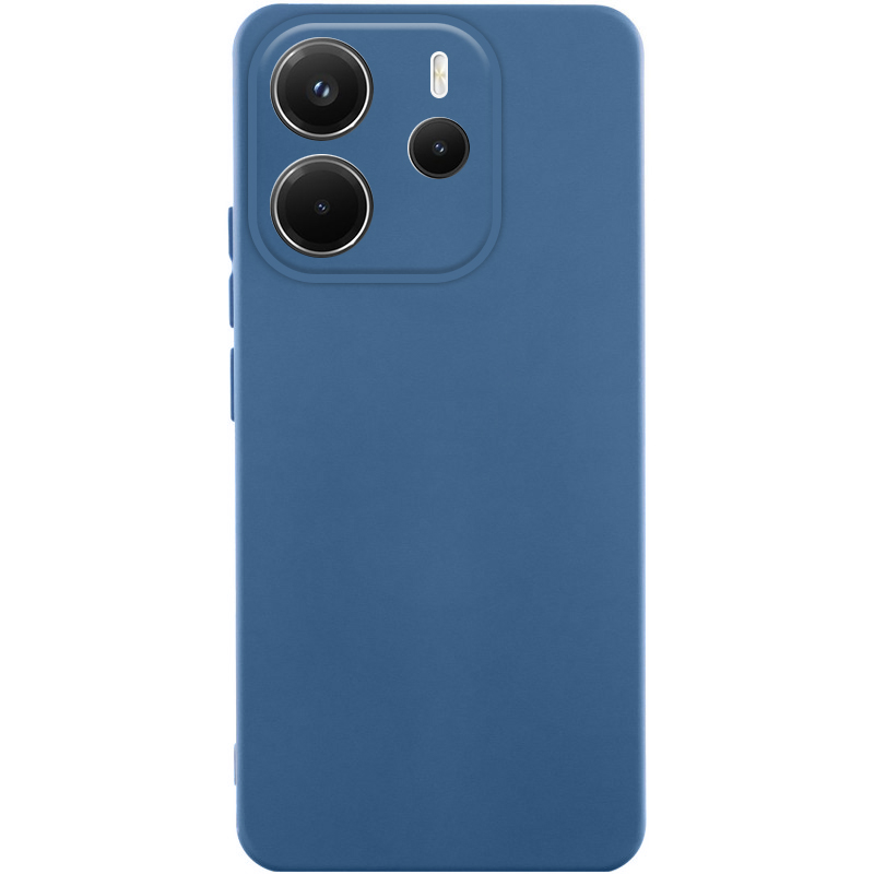 Чехол Silicone Cover Lakshmi Full Camera (AAA) для Xiaomi Redmi Note 14 4G (Europe version) (Синий / Denim Blue)