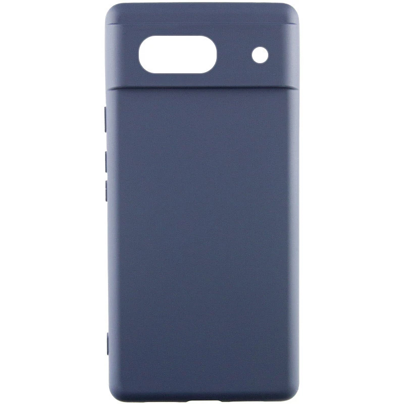 Чехол TPU GETMAN Liquid Silk Full Camera для Google Pixel 6 (Синий / Midnight Blue)