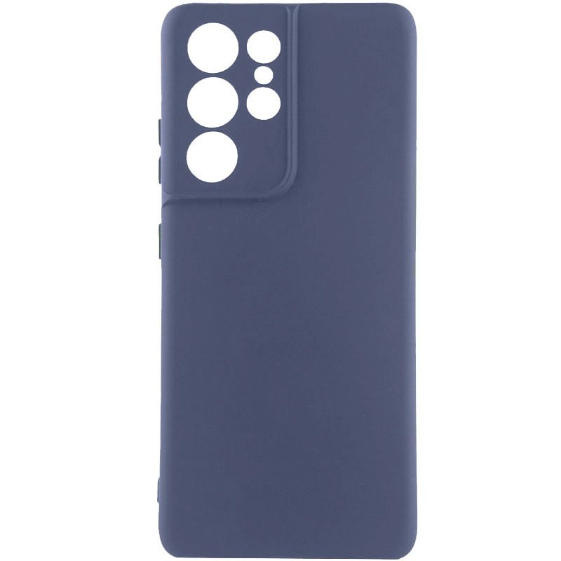 Чехол Silicone Cover Lakshmi Full Camera (AA) для Samsung Galaxy S22 Ultra (Синий / Midnight Blue)