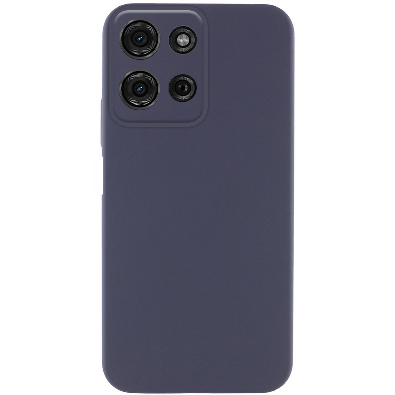 Чехол Silicone Cover Lakshmi Full Camera (AA) для Motorola Edge 60 / 60 Fusion (Синий / Midnight Blue)