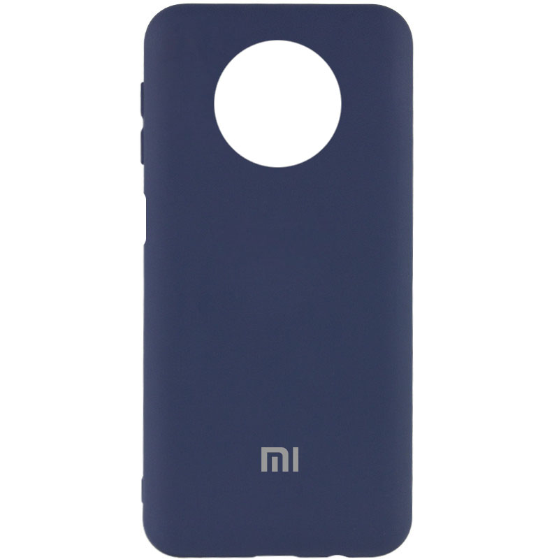 Чехол Silicone Cover My Color Full Protective (A) для Xiaomi Redmi Note 9 5G / Note 9T (Синий / Midnight blue)
